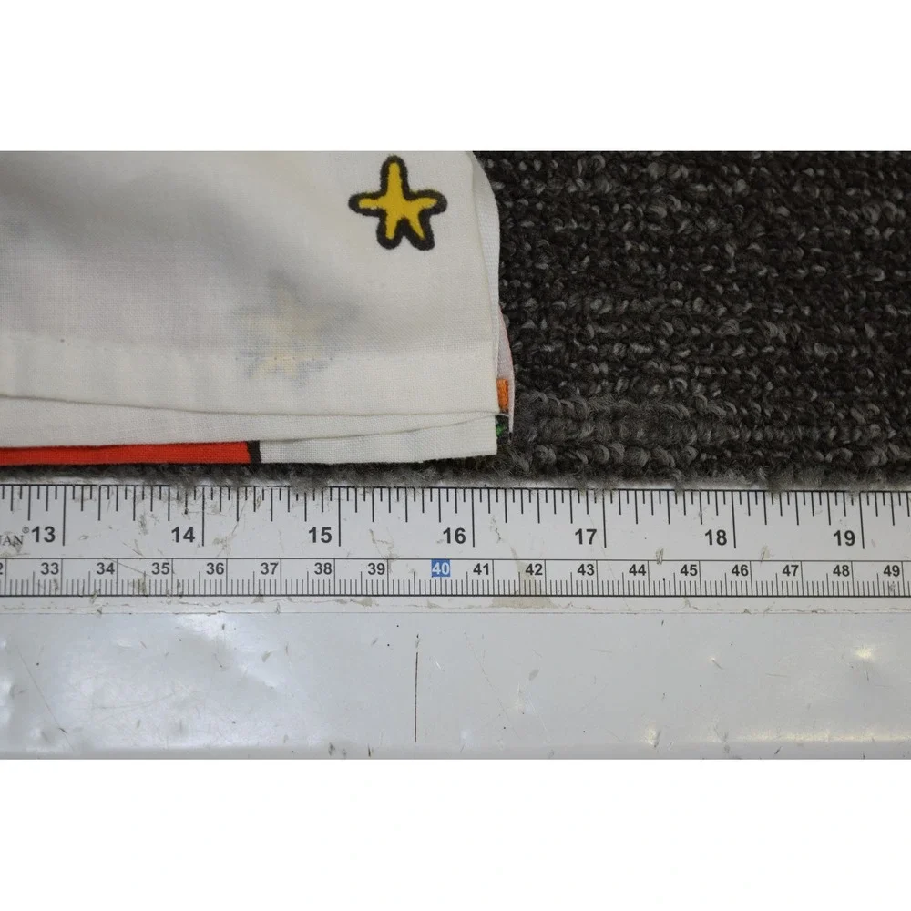 Vintage 1966 Charlie Brown Peanuts Cartoon TWIN Sheet Set Flat & Fitted Snoopy